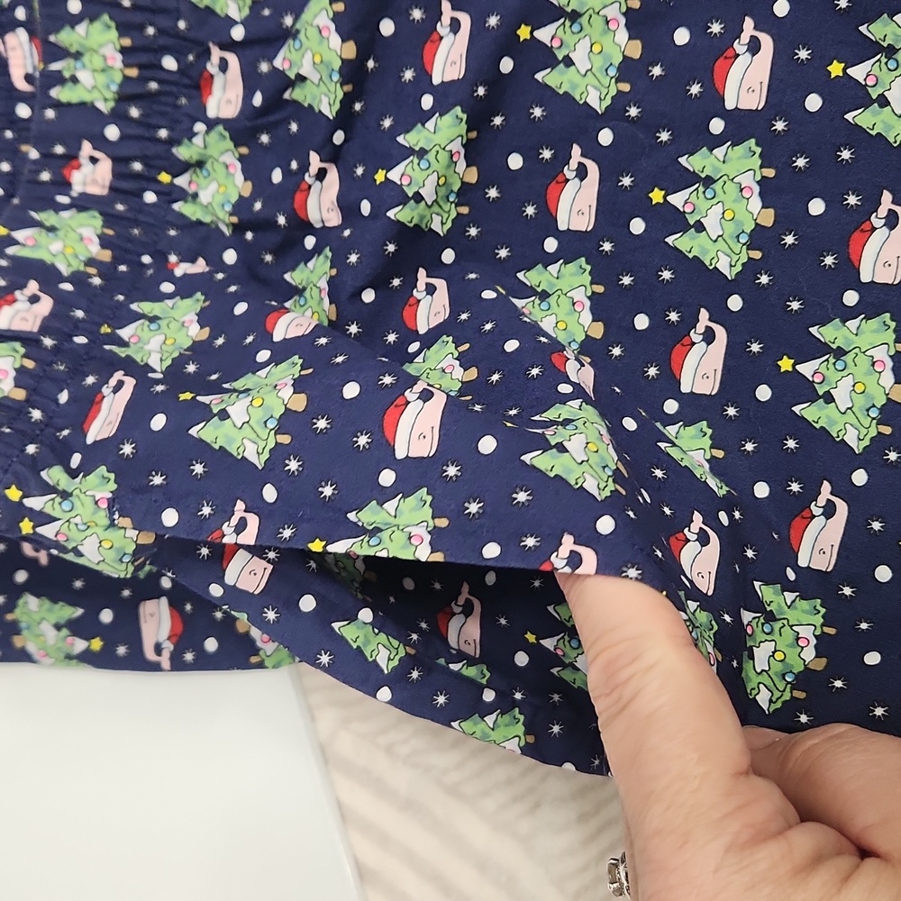 Vineyard Vines Men’s Whale Santa Christmas Flannel Pajama Pants - Small - Picture 5 of 7